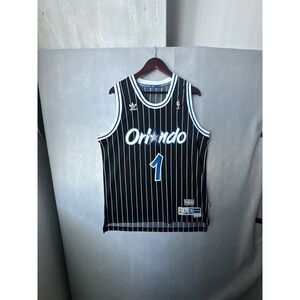 Orlando Magic Penny Hardaway Jersey Mens Large Black Adidas Hardwood Classics